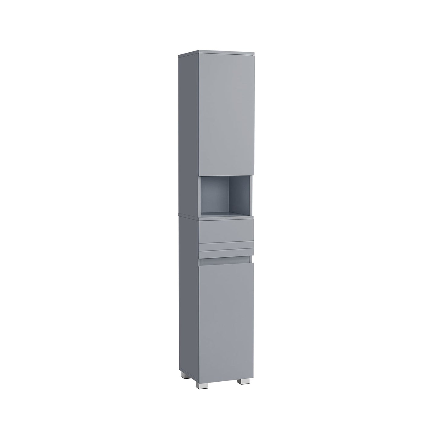 Badezimmerschrank 30 x 30 x 170 cm mystisches Grau