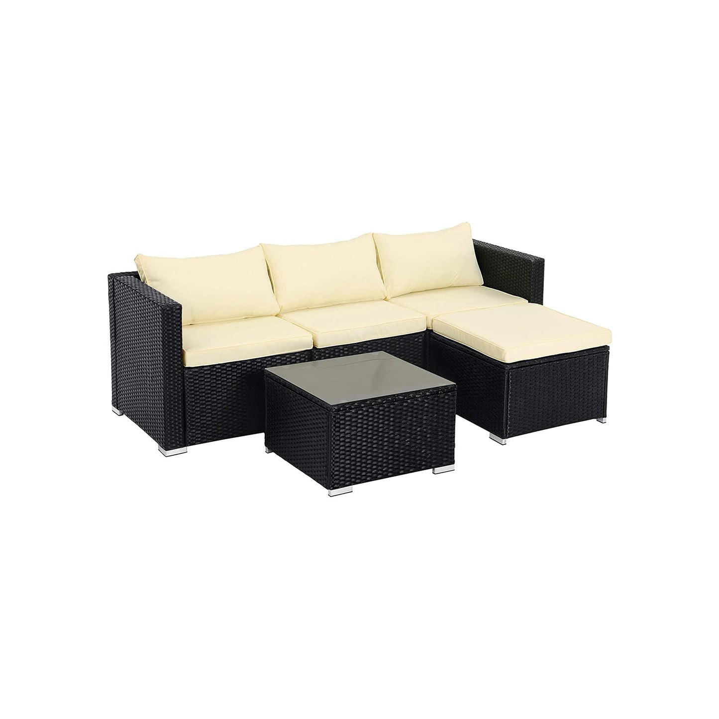 Gartenmöbel-Set mit Kissen