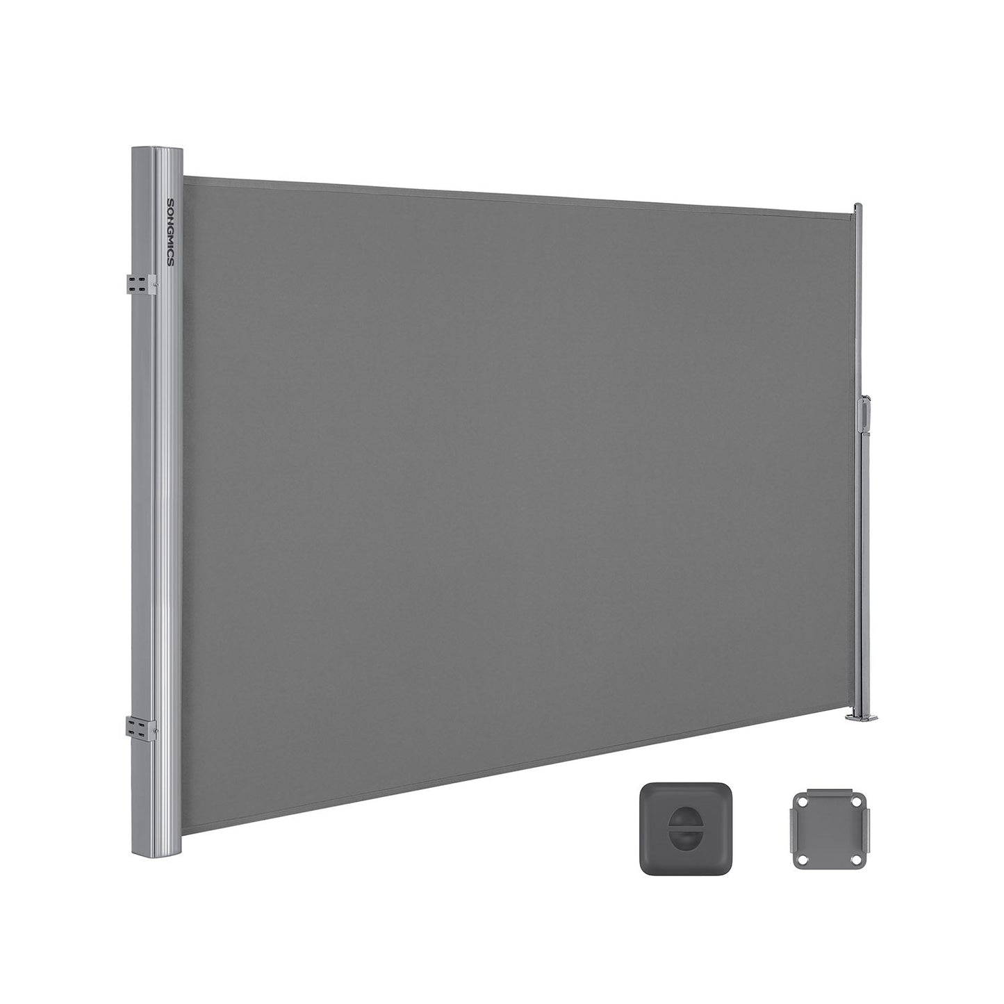 Seitenmarkise ausziehbar 180 x 400 cm für Balkon