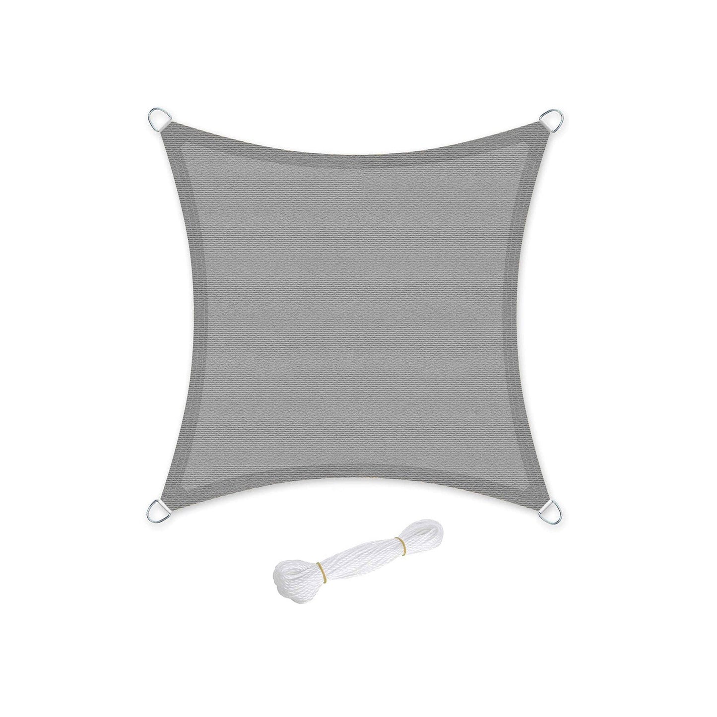 Sonnensegel 5 x 5 m rauchgrau