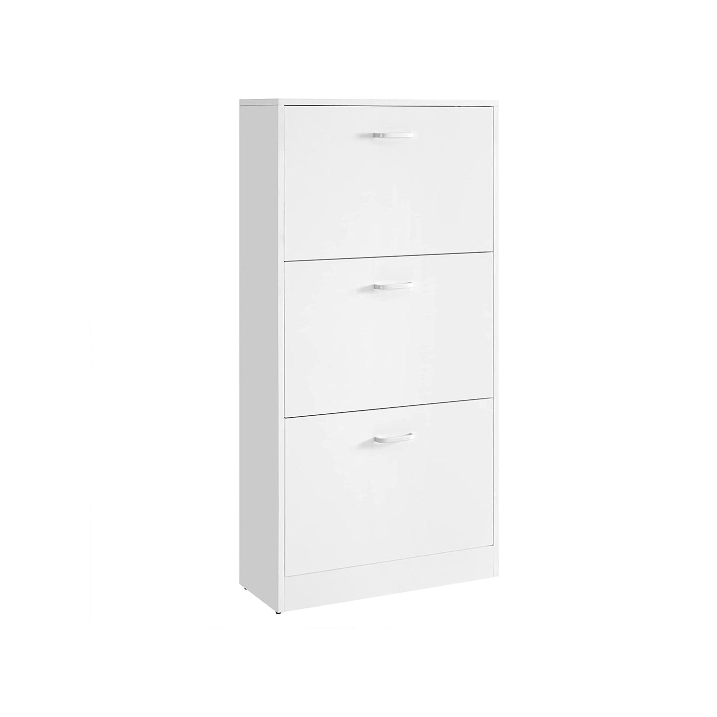 Schuhschrank 3 Klappen Weiß