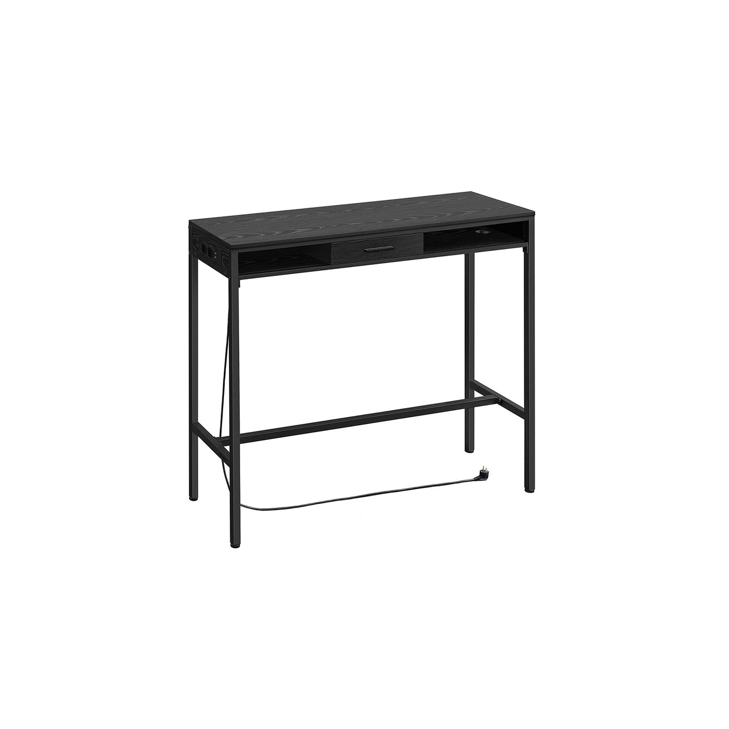 Bartisch mit Schublade 40 x 120 x 104,6 cm ebenholzschwarz