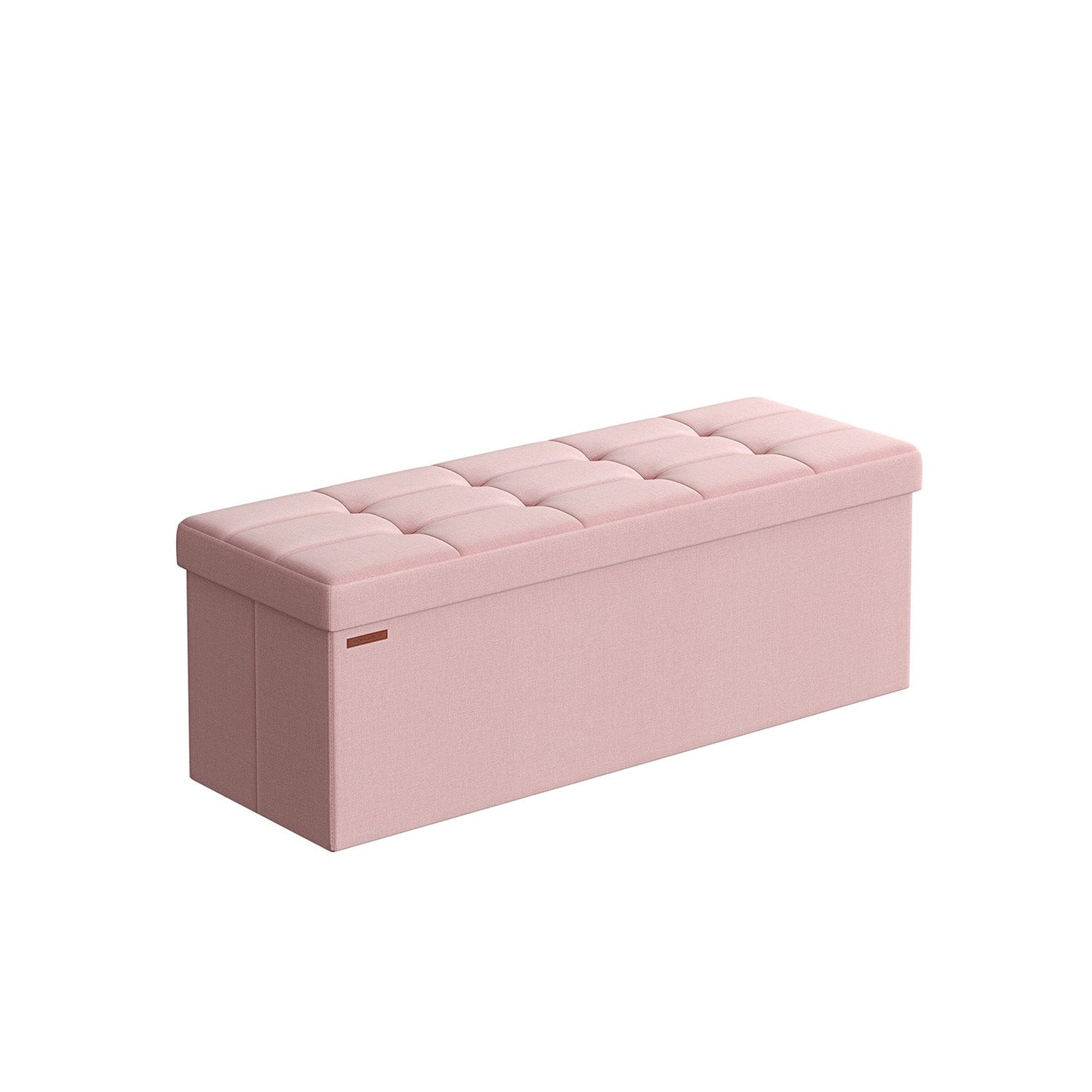 Sitzhocker mit Stauraum 38 x 110 x 38 cm pastellrosa
