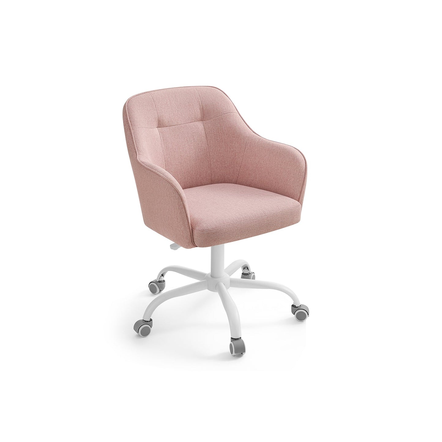 Homeoffice Stuhl höhenverstellbar atmungsaktiver Stoff rosa