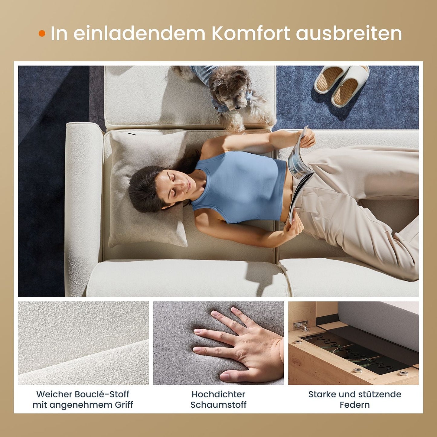 COMBIE Kollektion - 7 Teile Modulares Sofa
