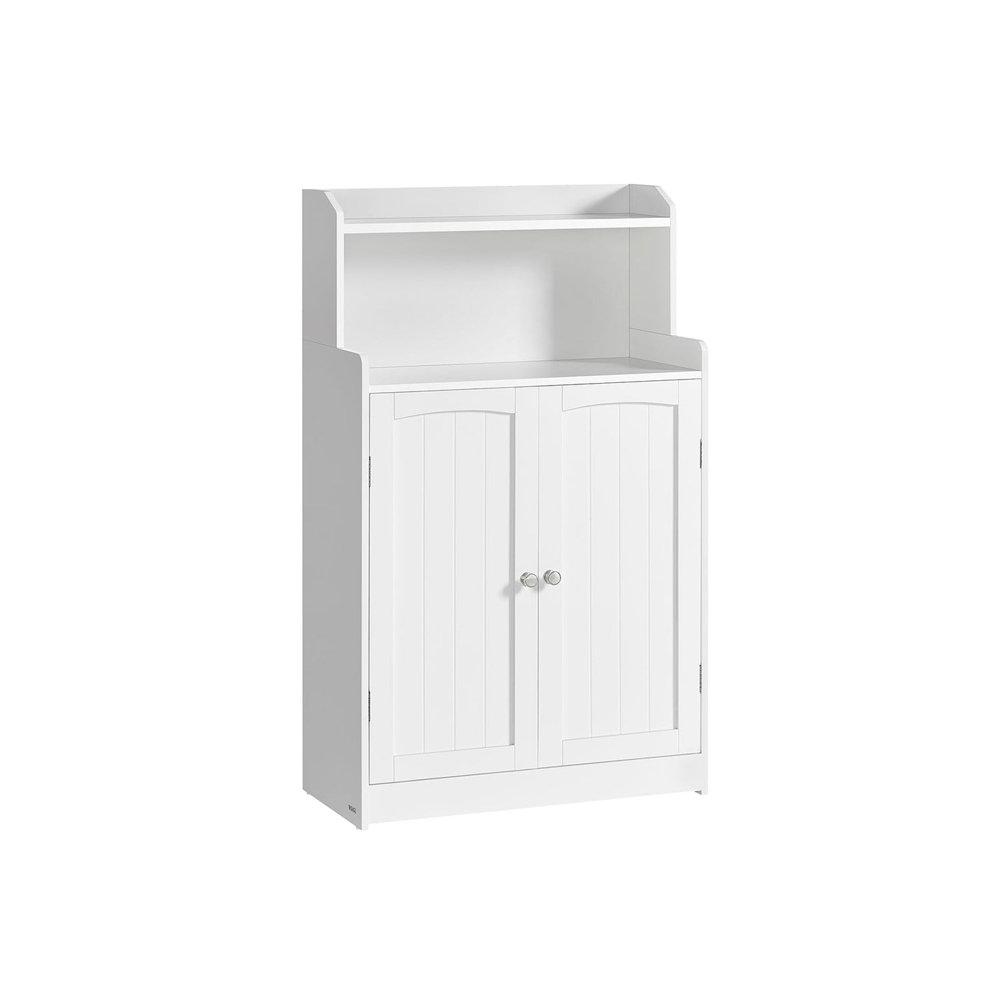 Badezimmerschrank mit 2 Türen und Eingeböden wolkenweiß