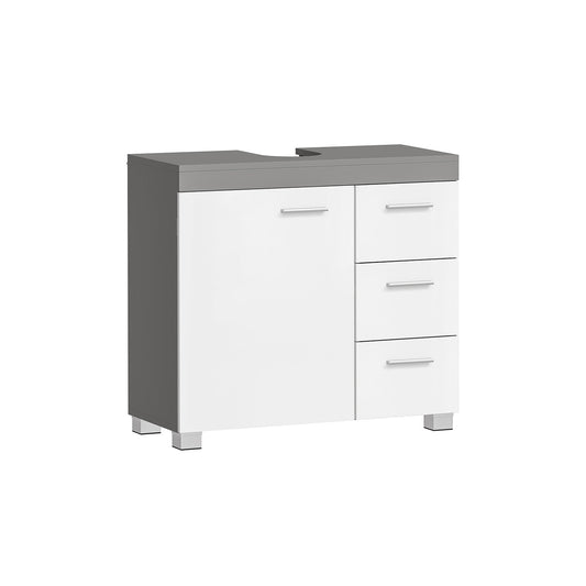 Waschbeckenunterschrank 2 Fächer hinter der Tür