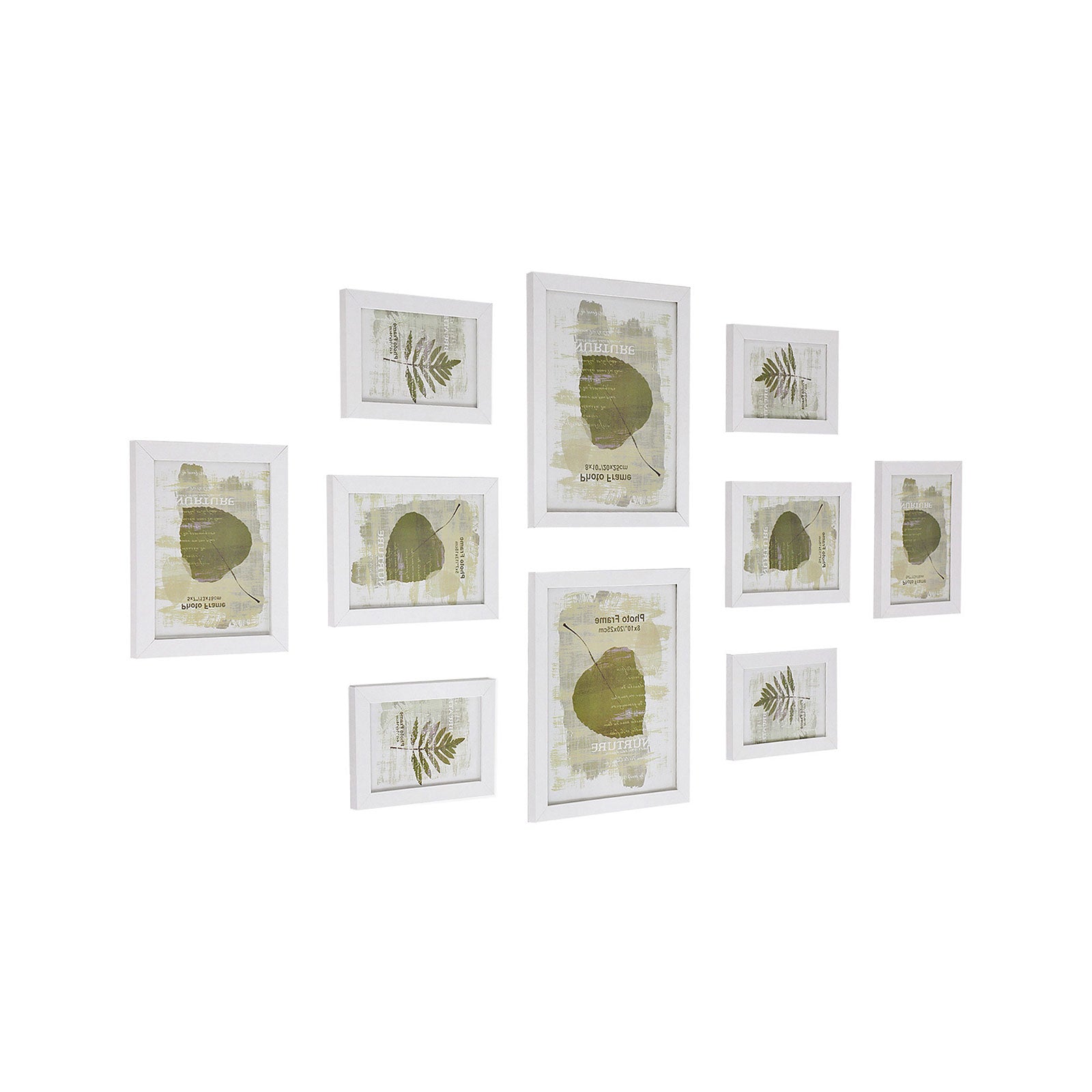 Bilderrahmen 10er Set Weiß