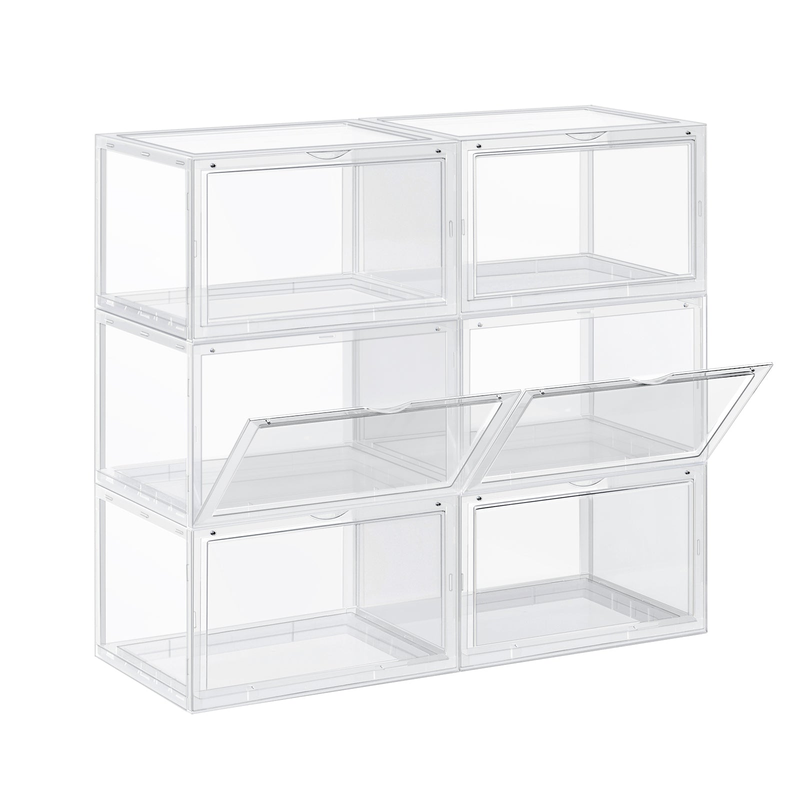 Schuhboxen 6 Stk bis Größe 46 Transparent