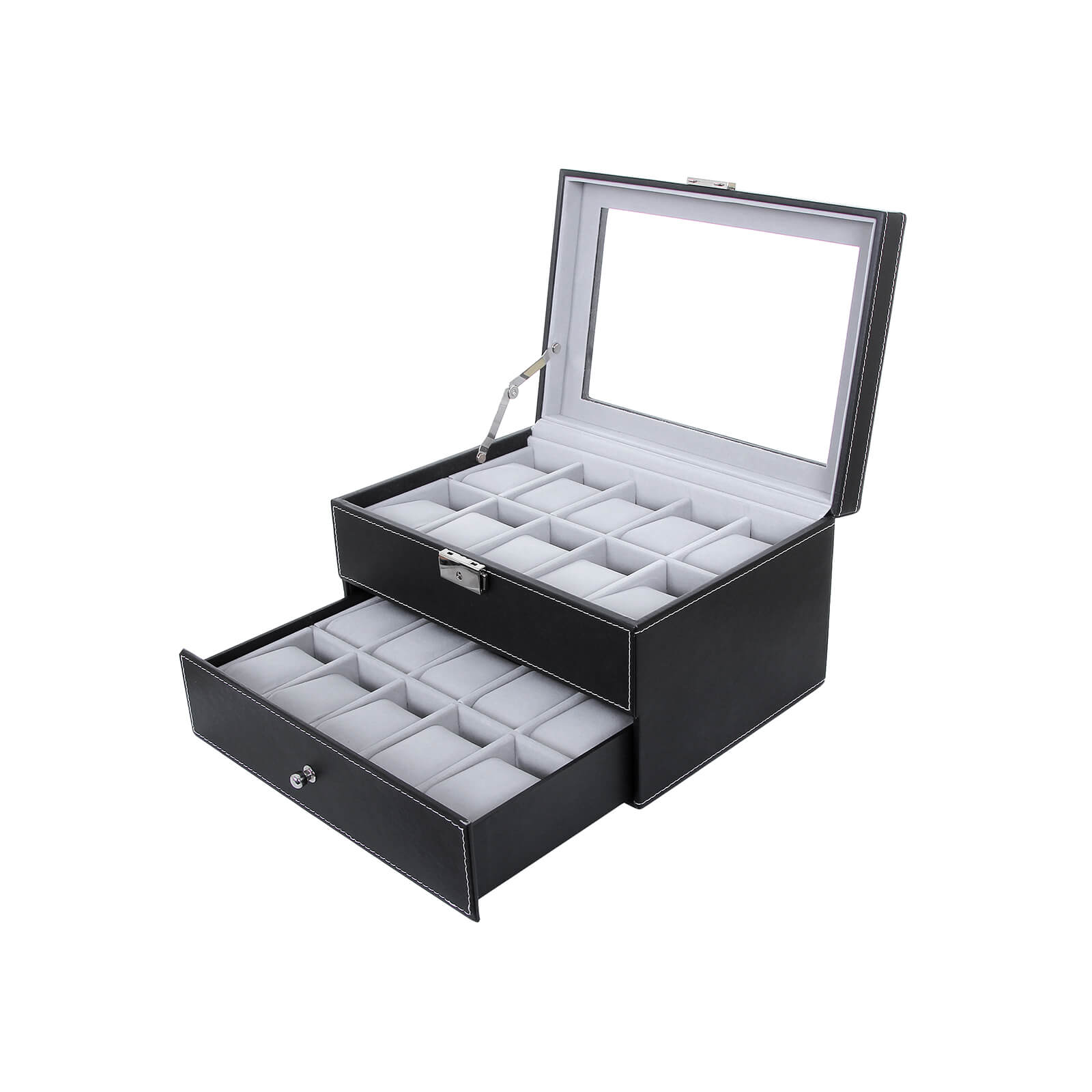 Elegante Uhrenbox für 20 Uhren