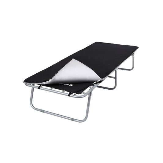 Feldbett mit Auflage Schwarz