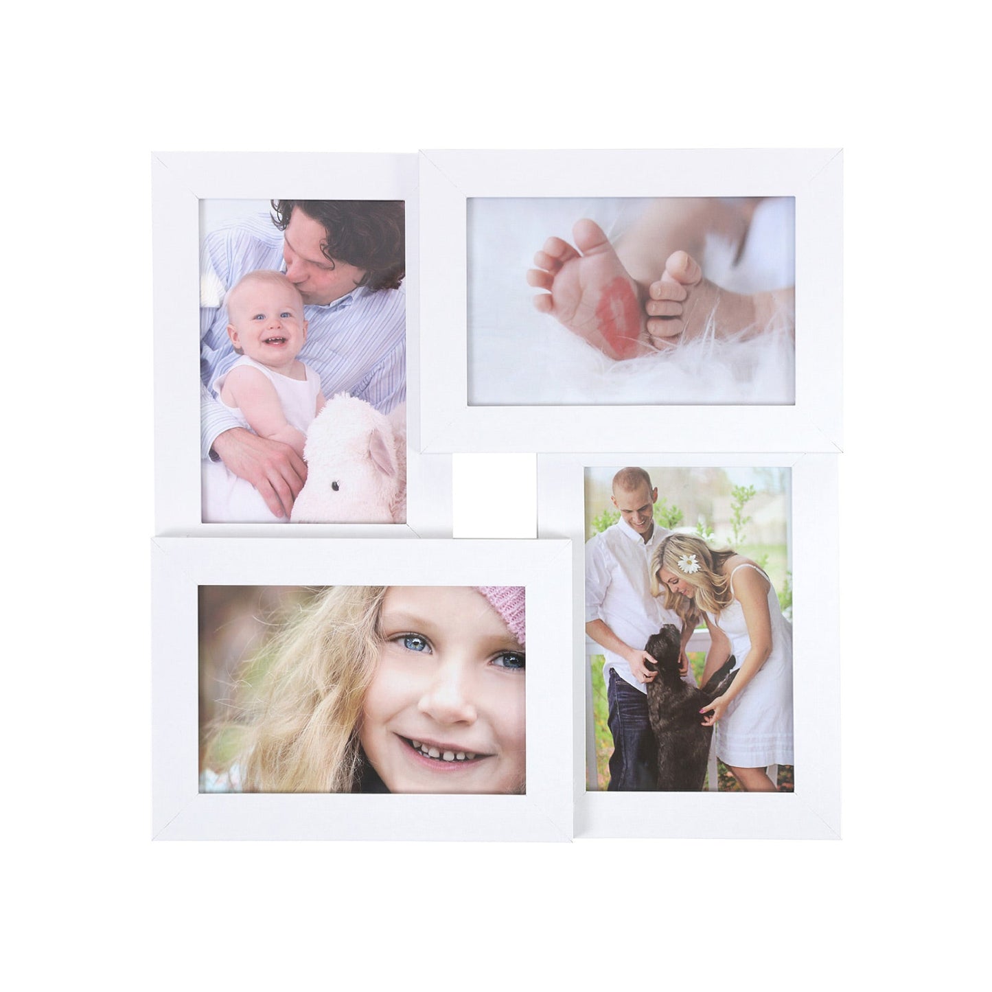 Fotocollage für 4 Fotos Weiß