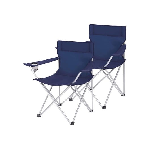 Campingstühle 2er Set dunkelblau