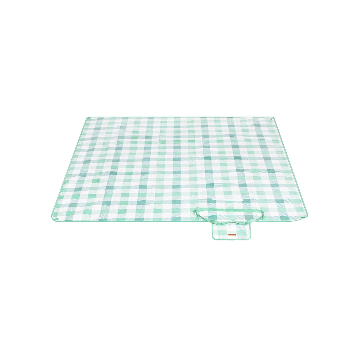 Picknickdecke 200 x 200 cm wasserdicht grün-weiß