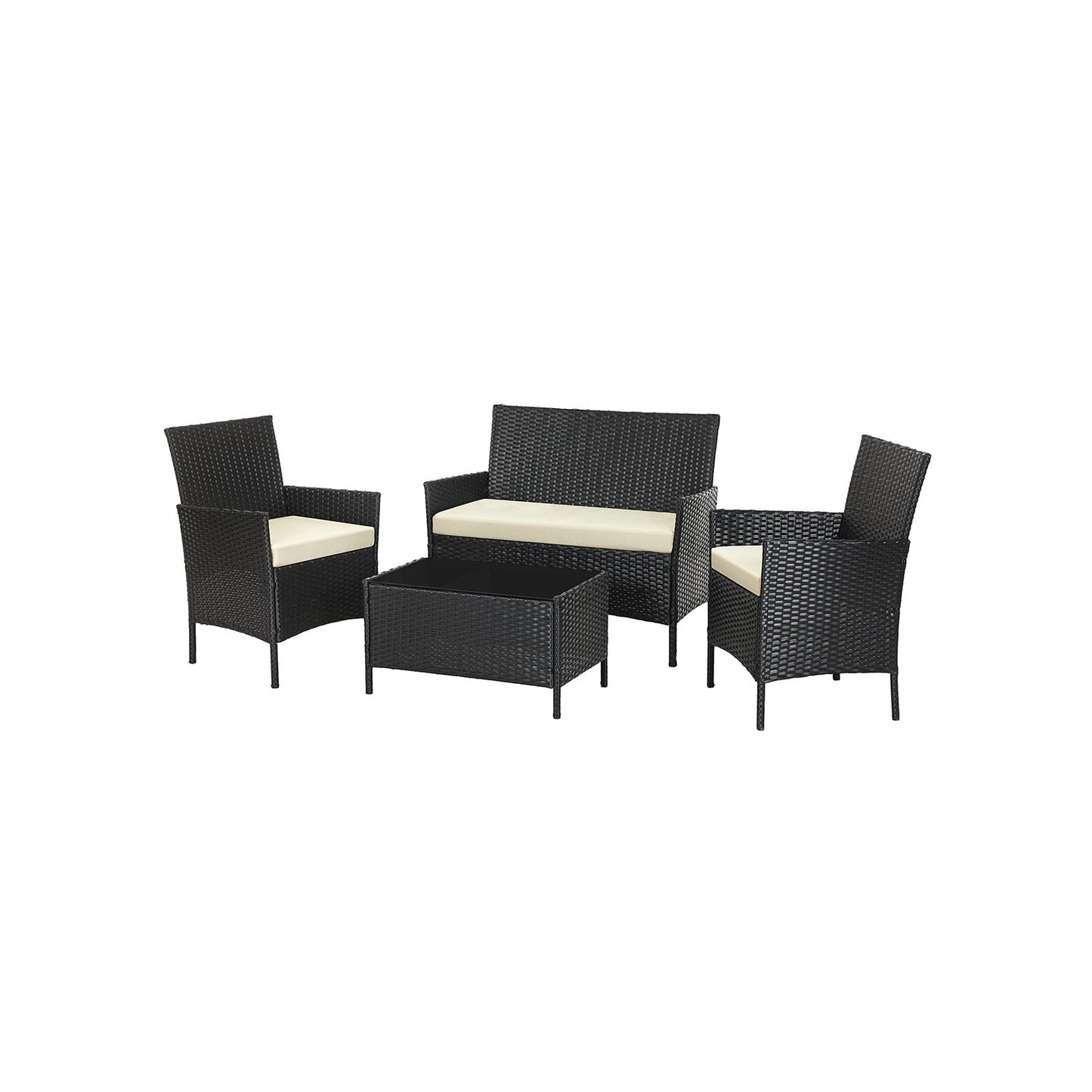 Gartenmöbel-Set aus Polyrattan