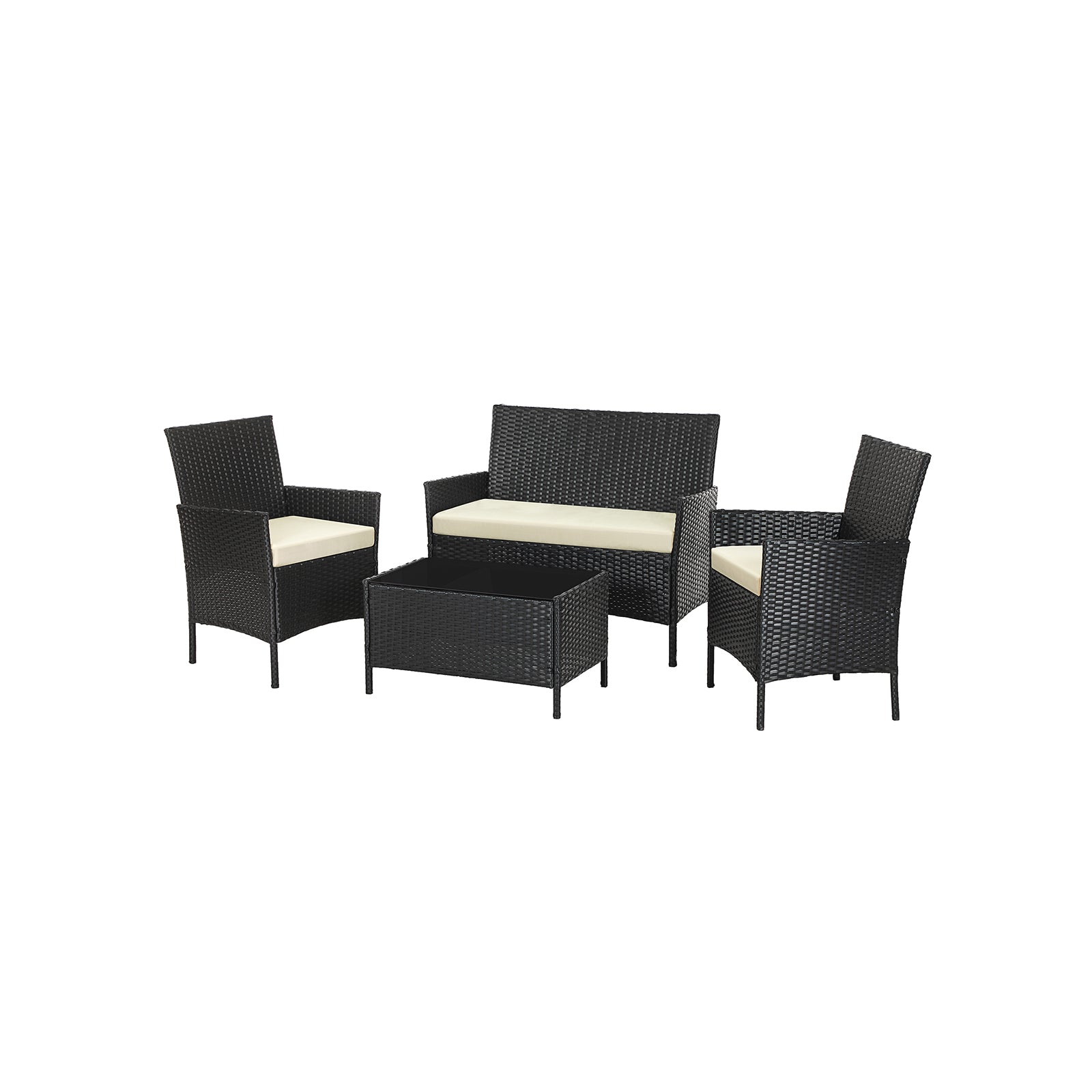 Gartenmöbel-Set aus Polyrattan