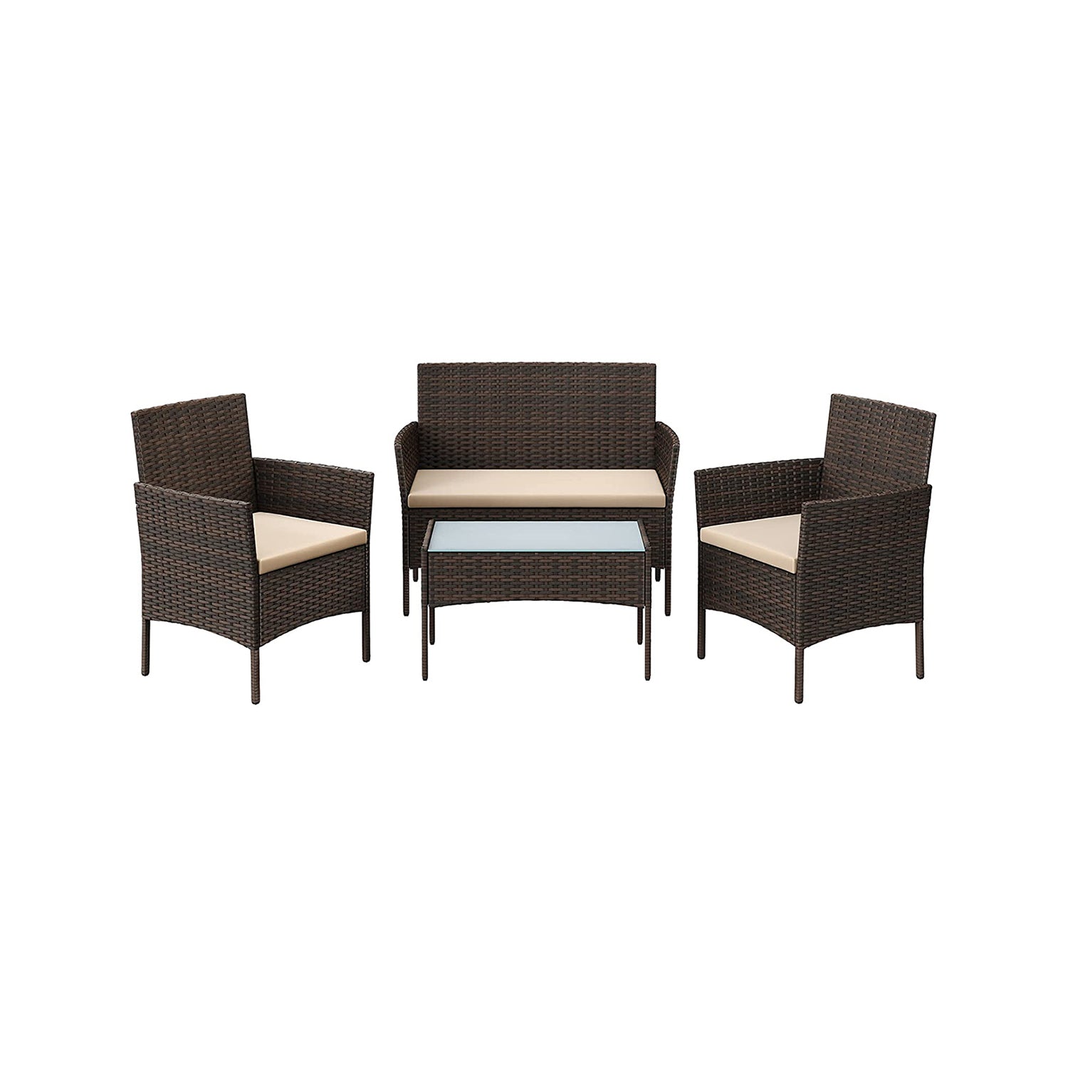 Balkonmöbel-Set 4-teilig