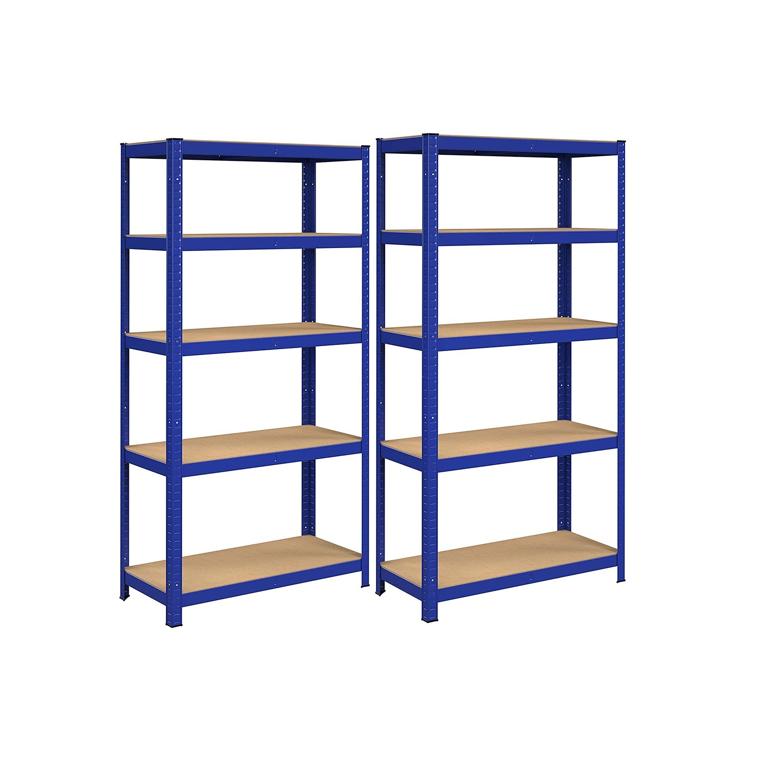 2er Set Lagerregal 180 cm hoch blau