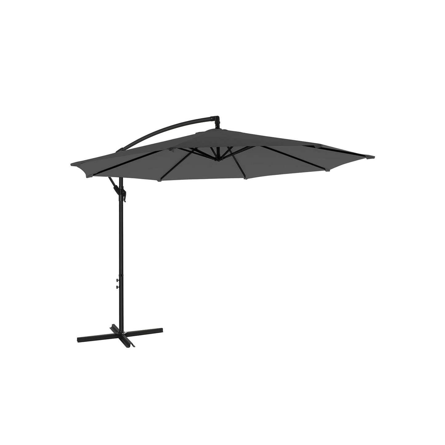 Sonnenschirm Ø 300 cm grau