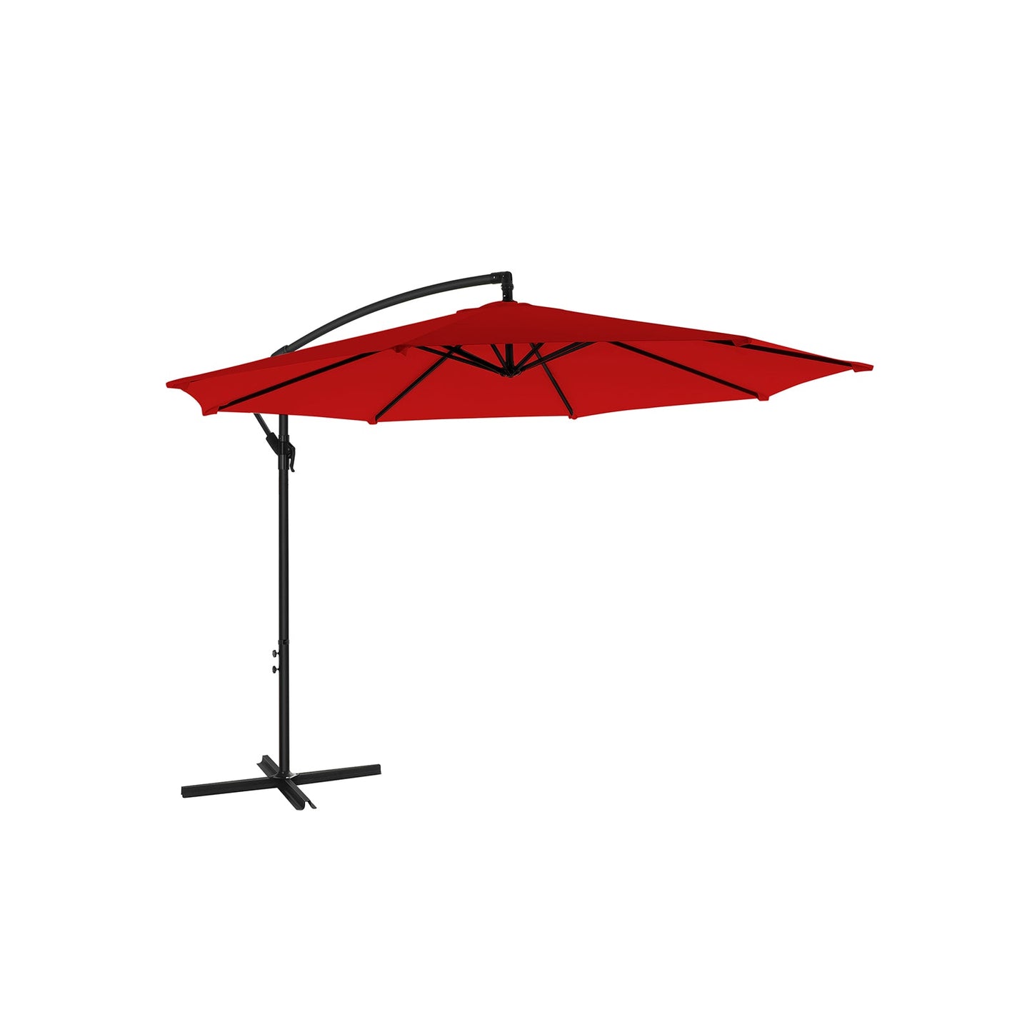 Sonnenschirm Ampelschirm Ø 300 cm rot