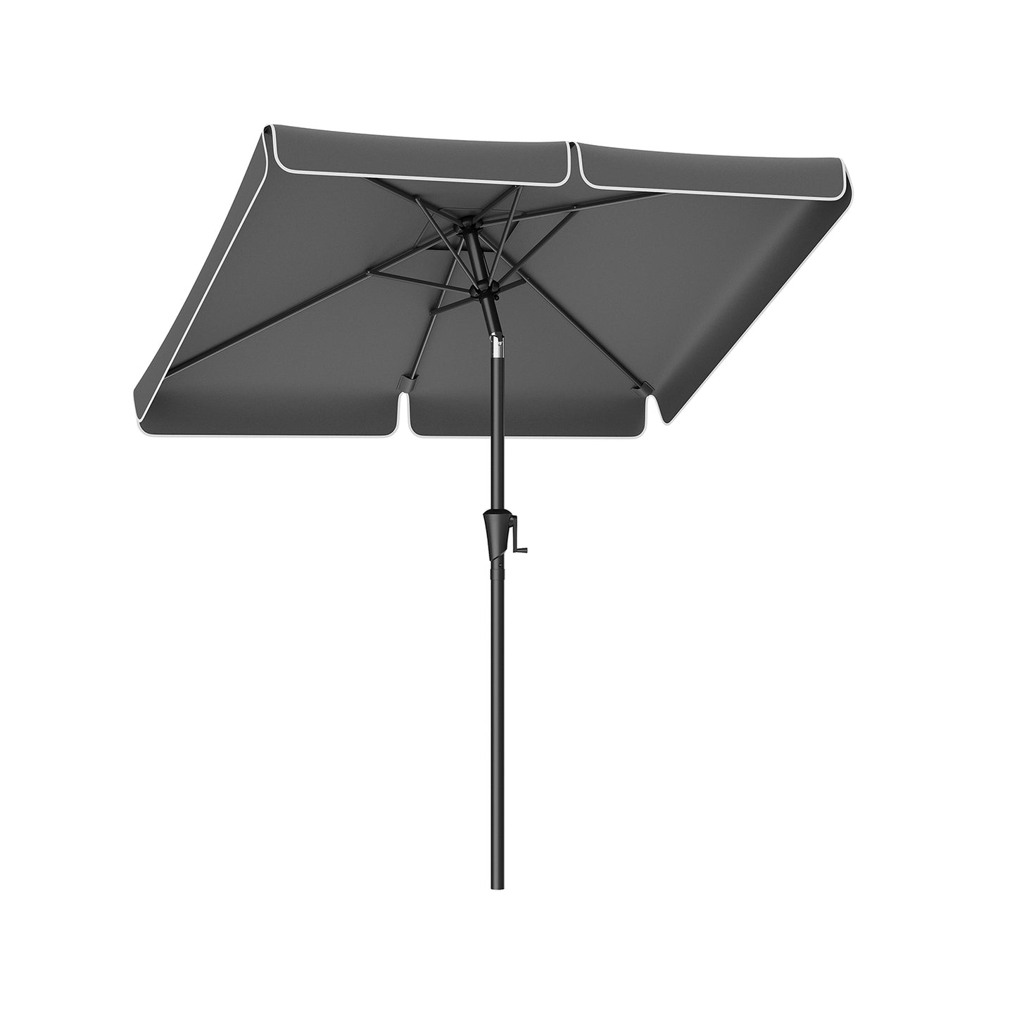 Sonnenschirm 200 x 150 cm rechteckig grau