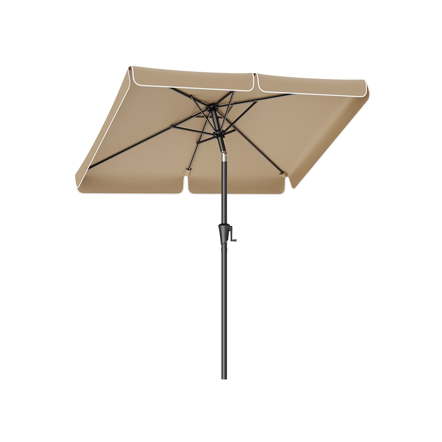 Rechteckiger Balkonschirm 200 x 150 cm taupe