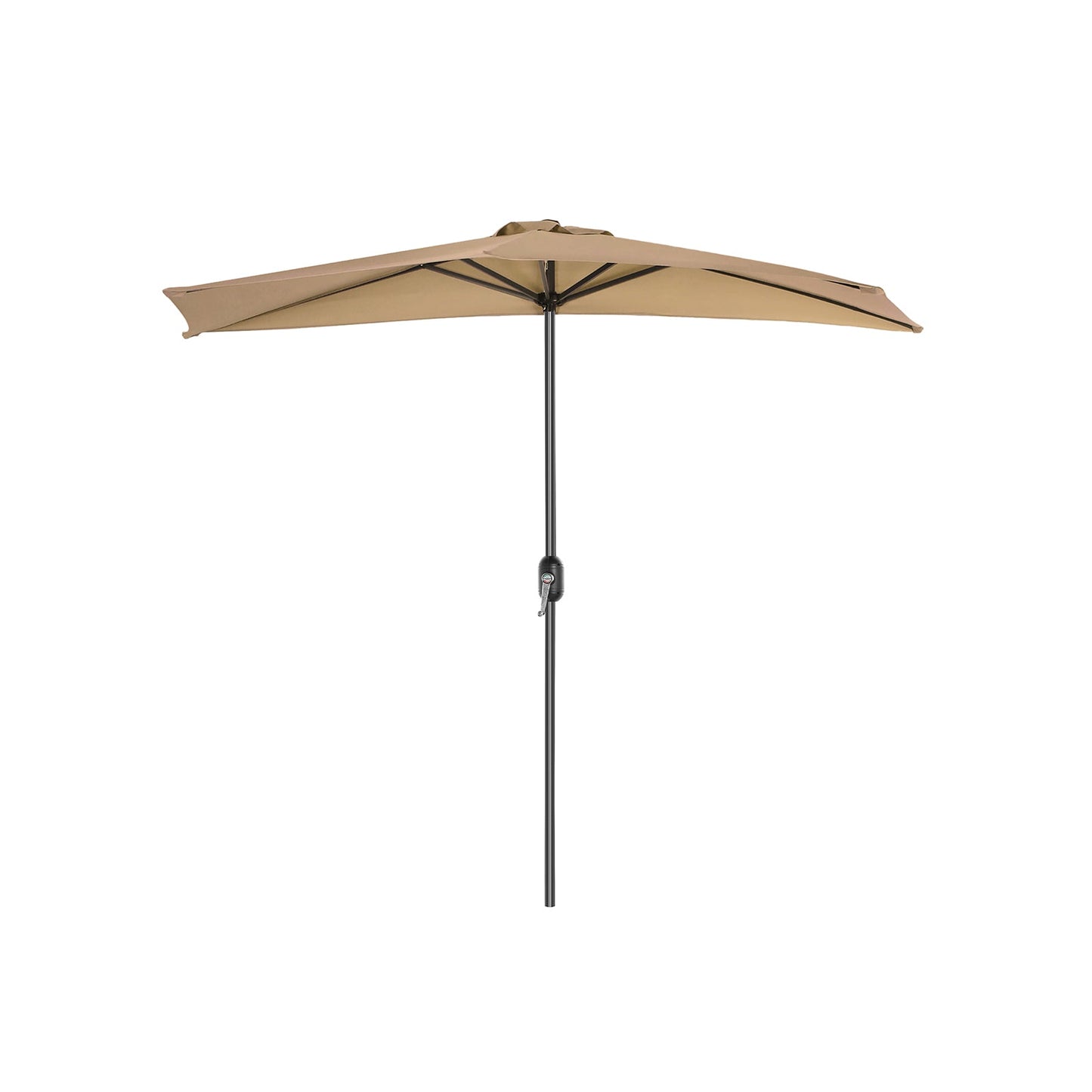 Sonnenschirm halbrund Ø 270 cm taupe