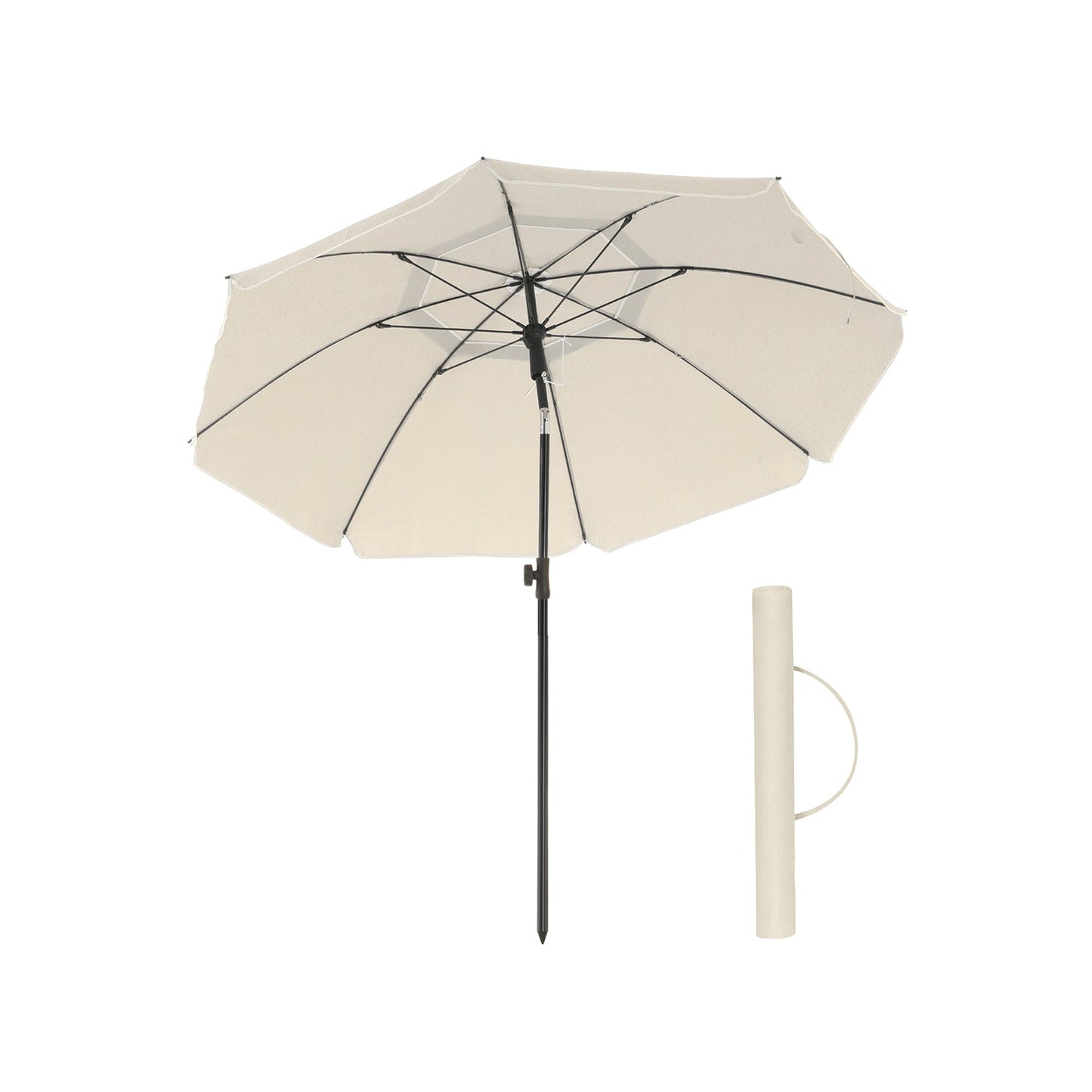 Sonnenschirm für Strand beige
