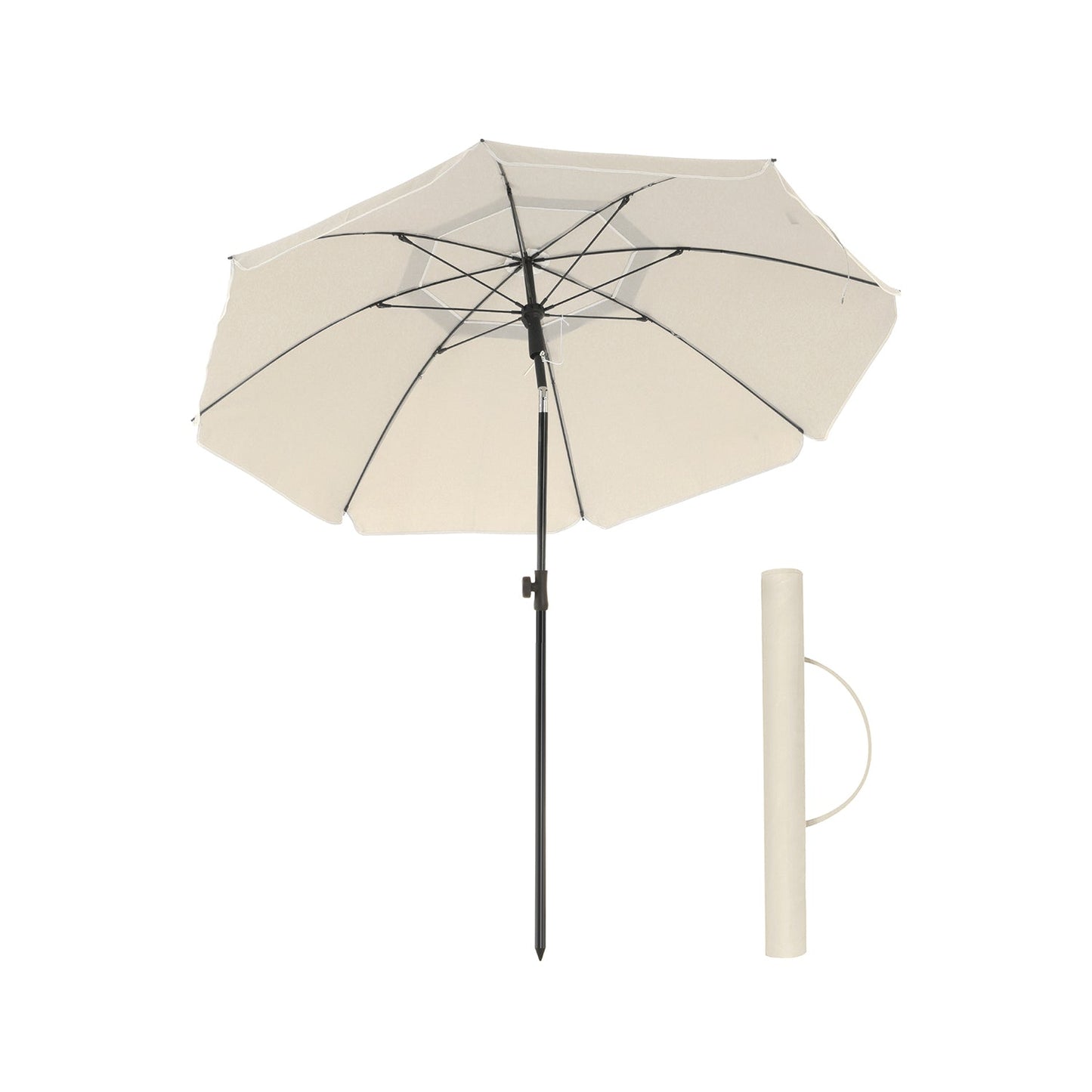 Sonnenschirm für Strand beige