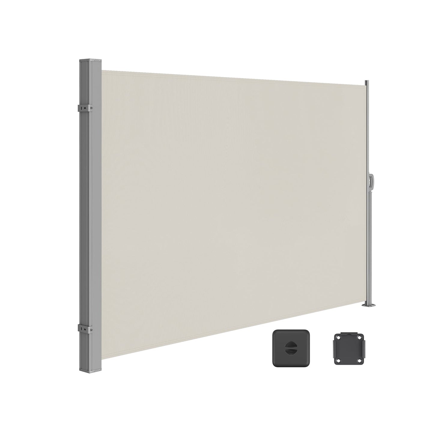 Seitenmarkise 180 x 350 cm Taupe