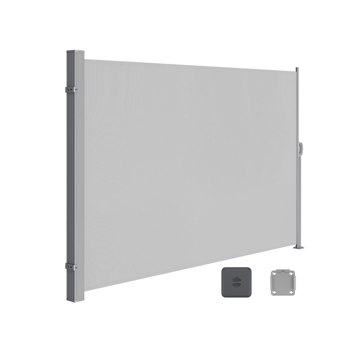 Seitenmarkise ausziehbar 200 x 350 cm für Balkon