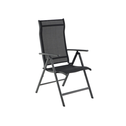 Gartenstühle 4er Set schwarz