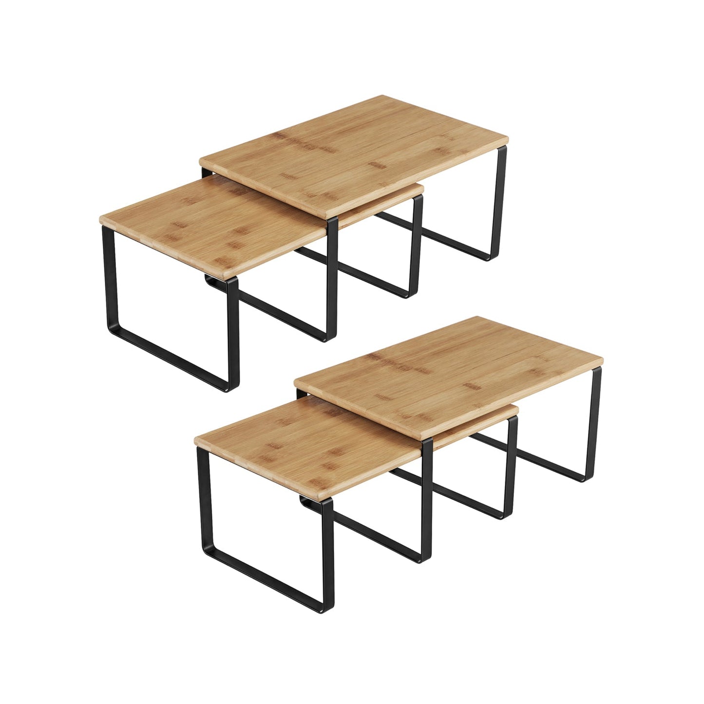 4er Set Küchen-Organizer stapelbar