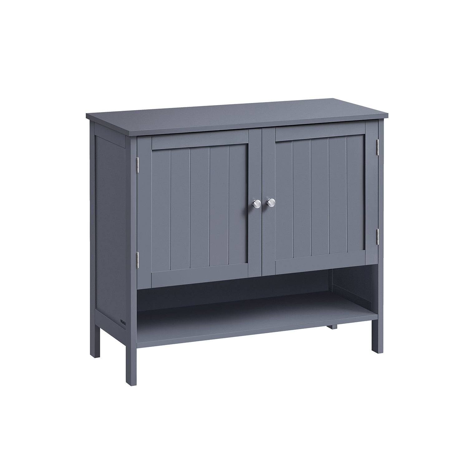 Schuhschrank Landhausstil 35 x 80 x 70 cm schiefergrau