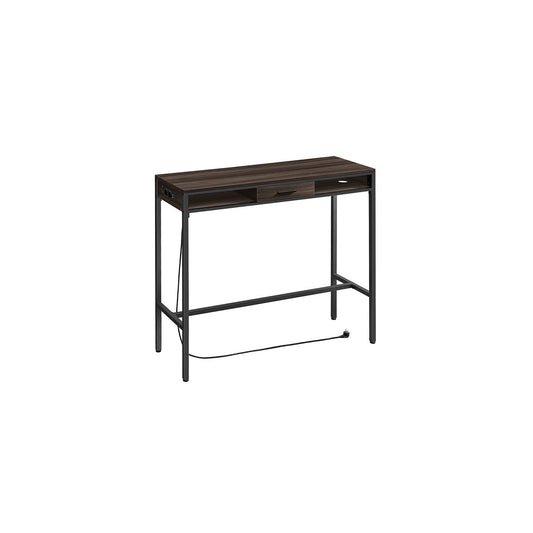 Bartisch mit Schublade 40 x 120 x 104,6 cm aschbraun