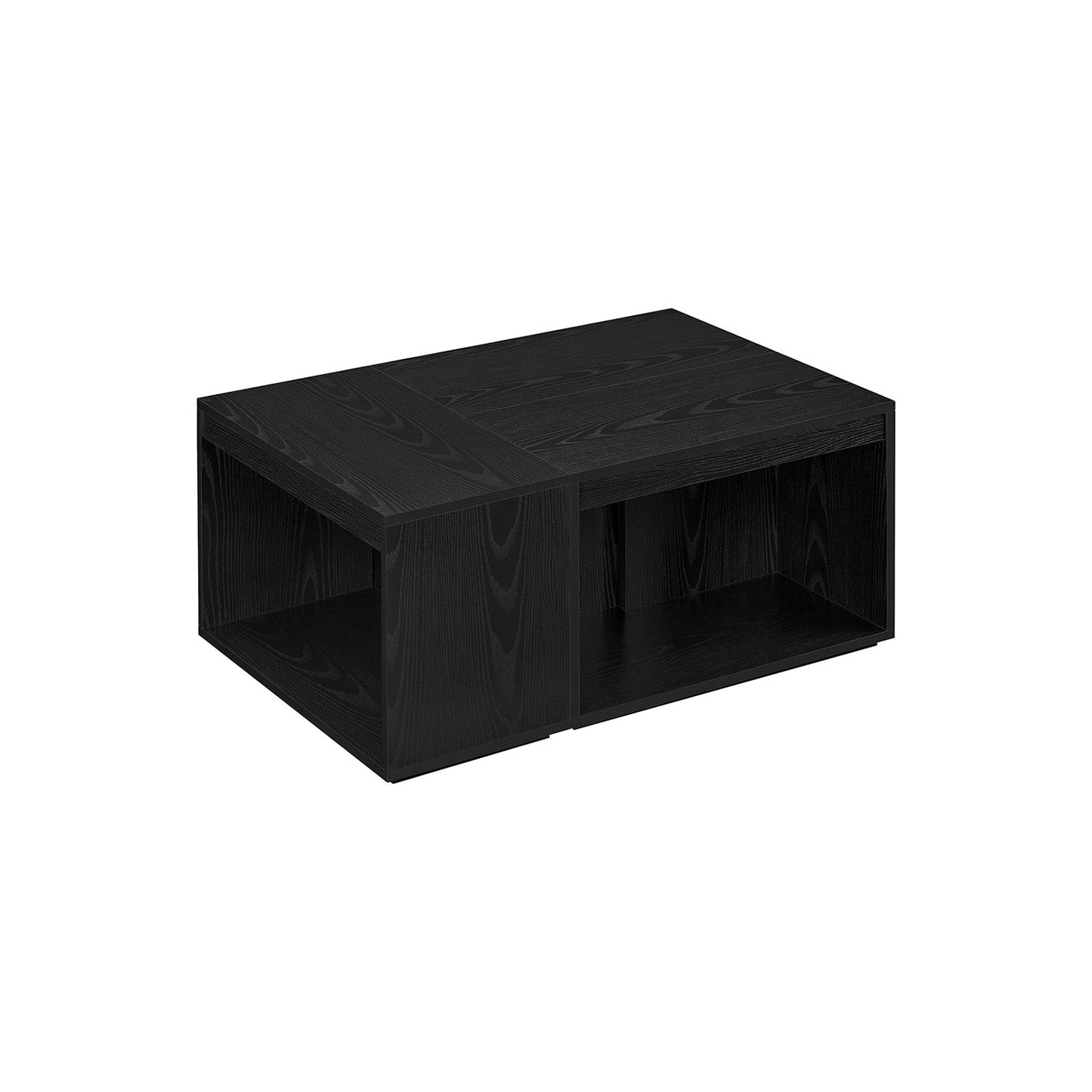 Couchtisch 3er Set mit Stauraum ebenholzschwarz