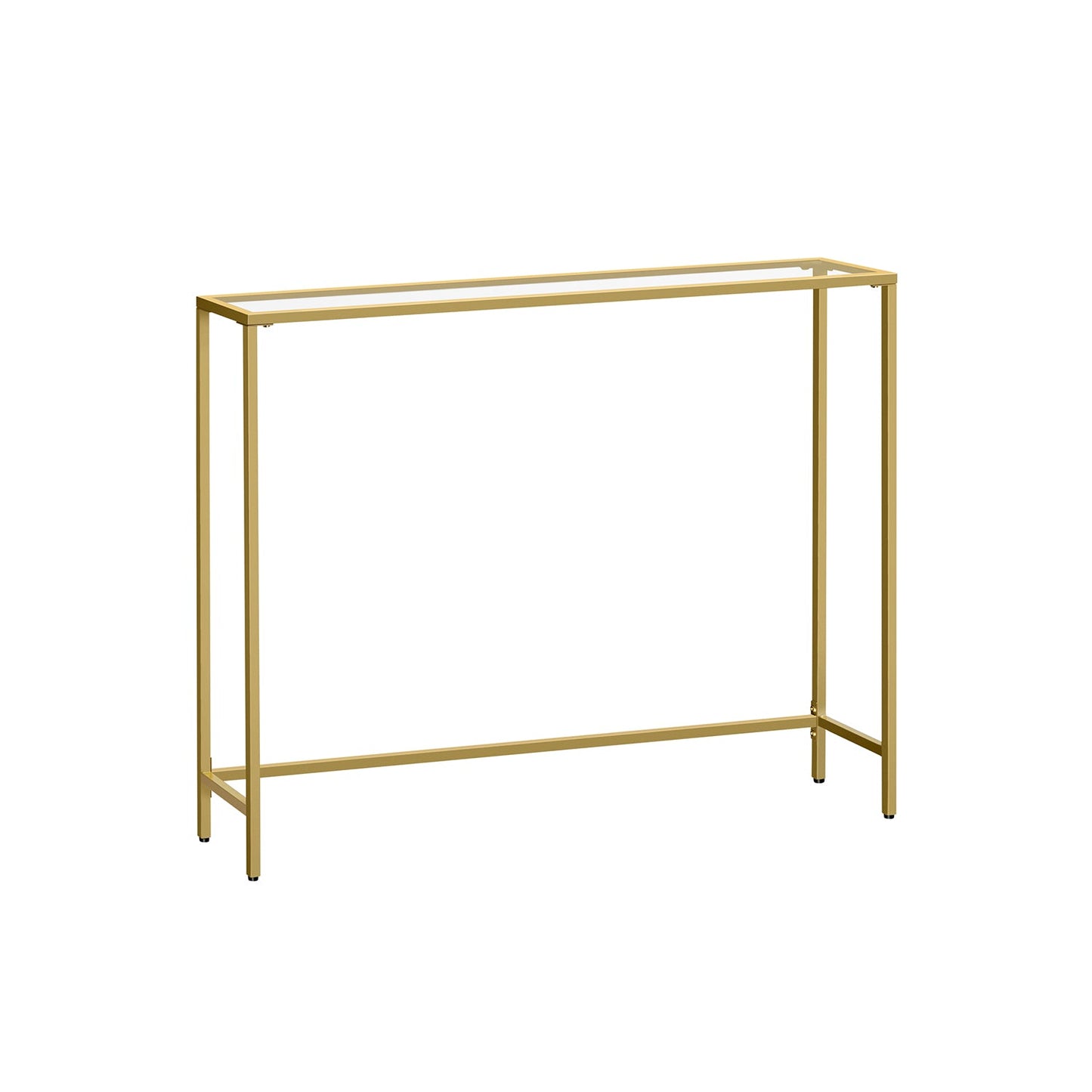 Konsolentisch aus Hartglas und Metall modern