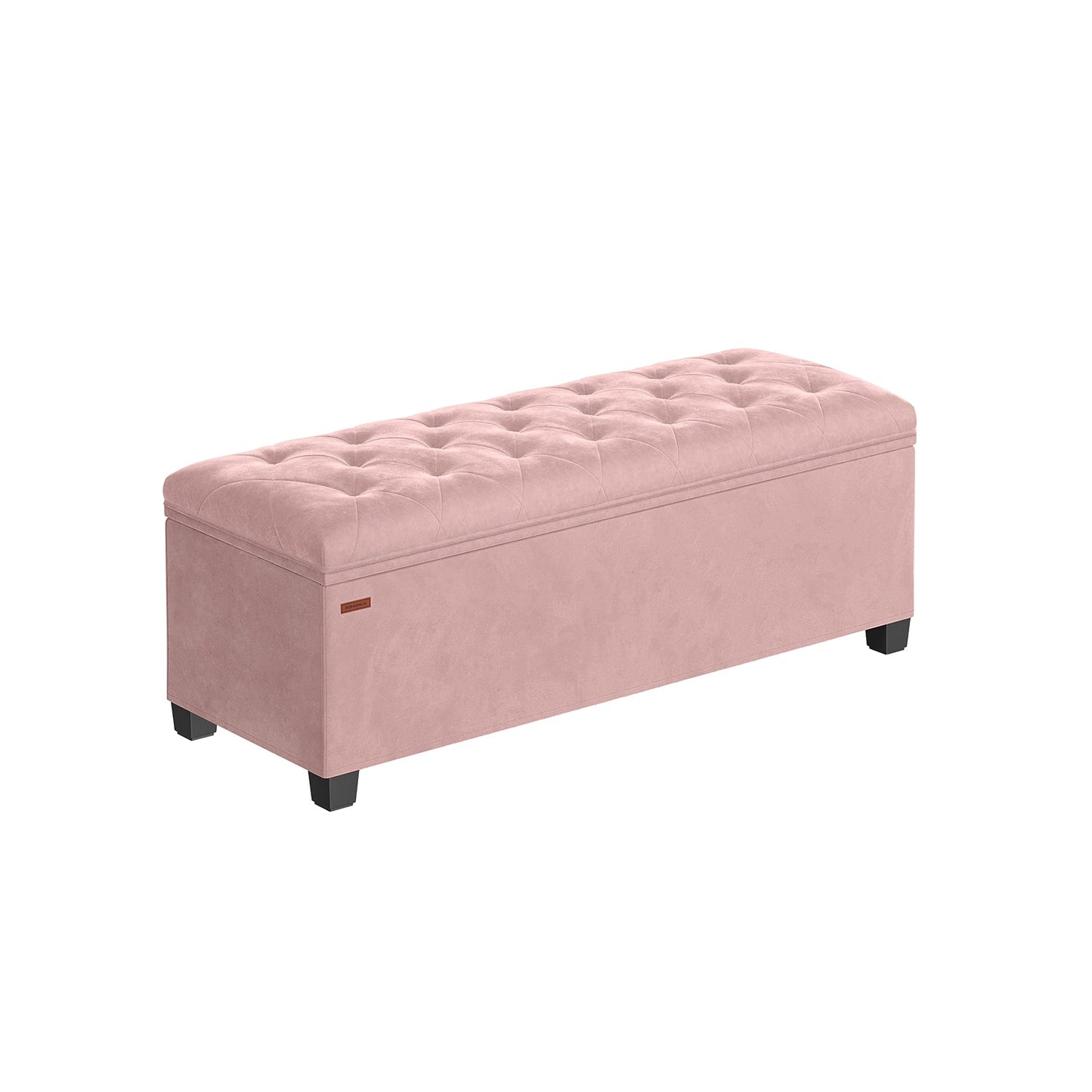 Sitzhocker mit Stauraum 40 x 110 x 40 cm pastellrosa
