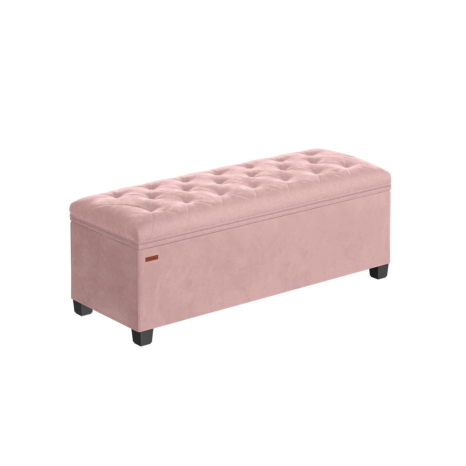 Sitzhocker mit Stauraum 40 x 110 x 40 cm pastellrosa