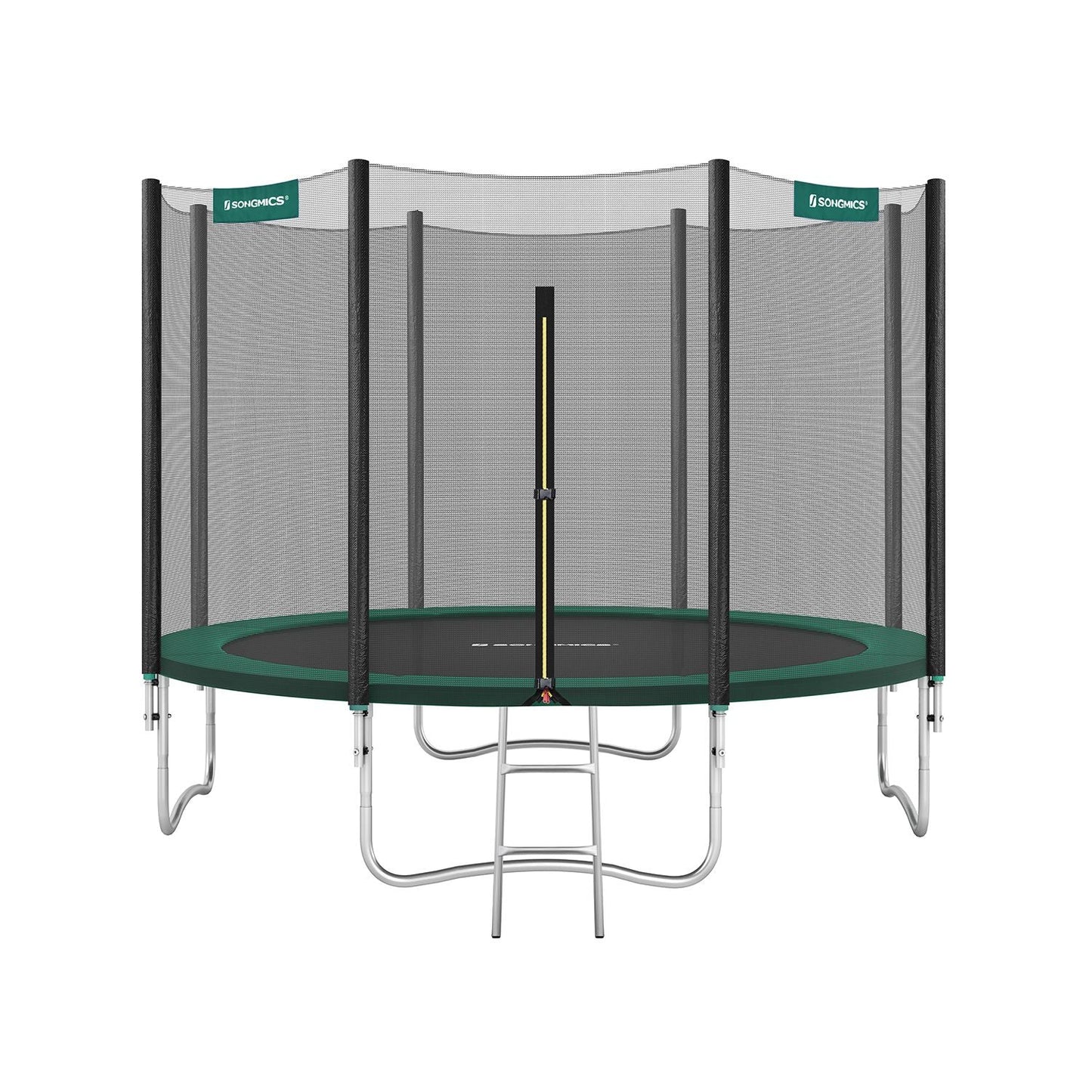 Trampolin Ø 366 cm schwarz-grün