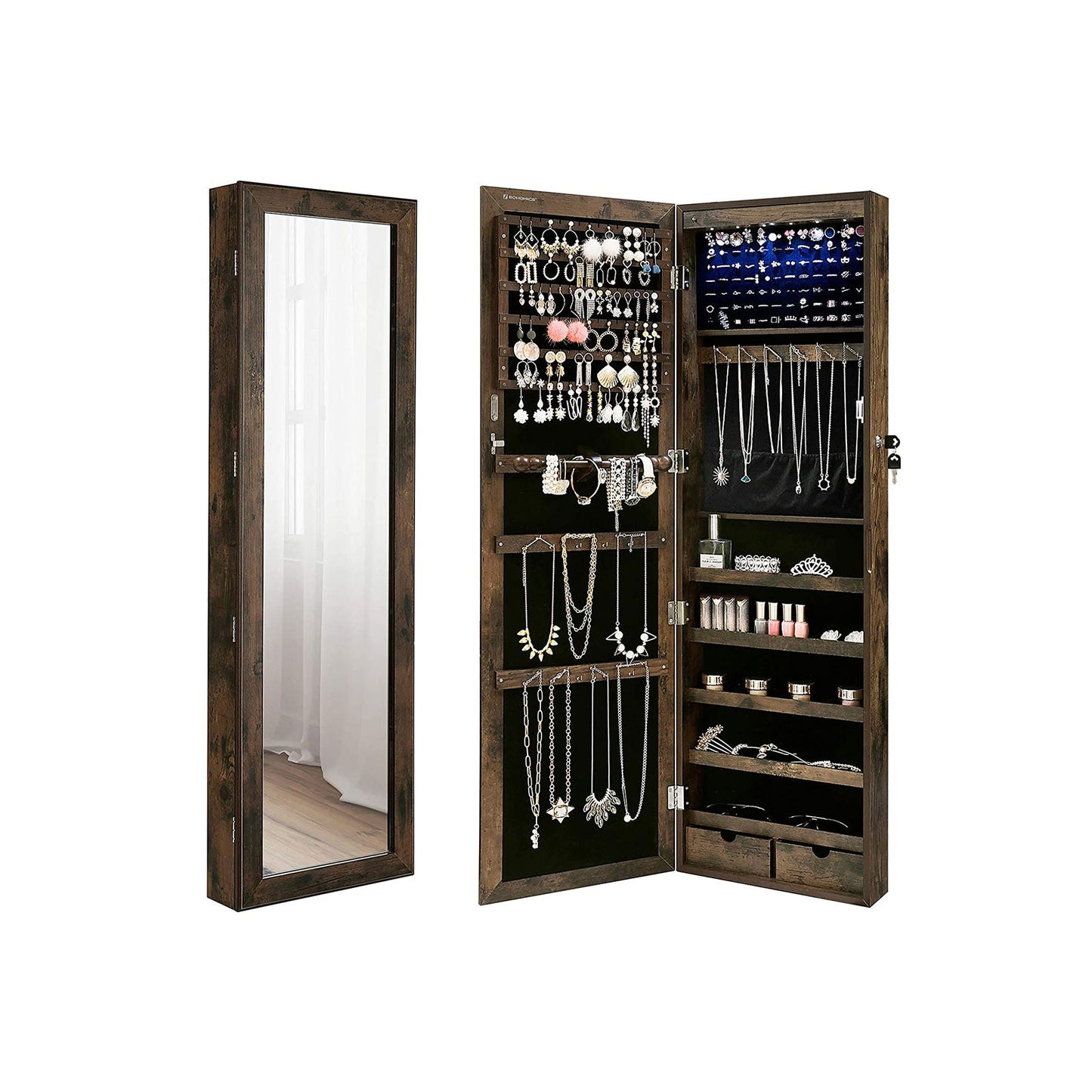 Schmuckschrank Vintagebraun