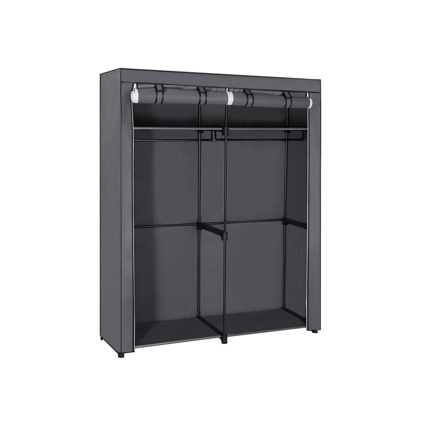 Stoffschrank mit Kleiderstangen