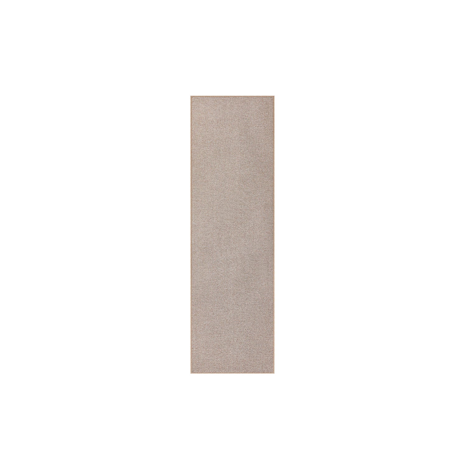 Teppich 80 x 300 cm maschinenwaschbar Kamelbraun