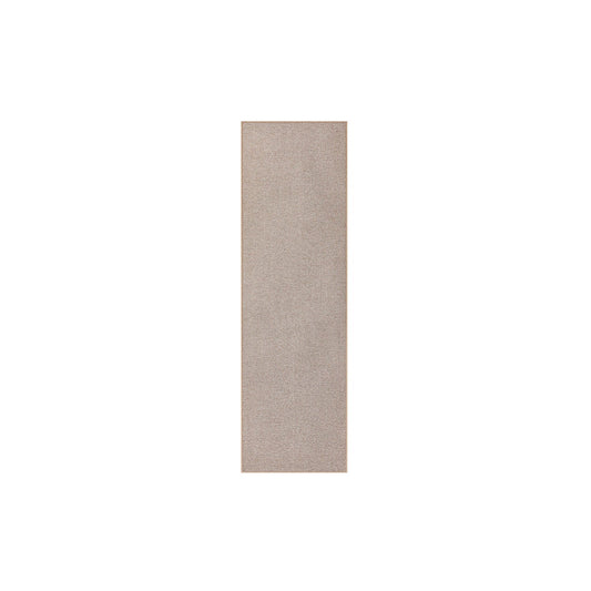 Teppich 80 x 300 cm maschinenwaschbar Kamelbraun